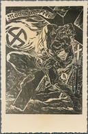 Ansichtskarten: Propaganda: 1925 Ca., "Mach'Dich Frei!", Fotokarte Mit Kleinen Einriss Unten Rechts - Parteien & Wahlen
