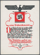 Ansichtskarten: Propaganda: 1928 "Das Hakenkreuz" / Ode To The Swastika. Poem "Das Hakenkreuz" / "Th - Partidos Politicos & Elecciones
