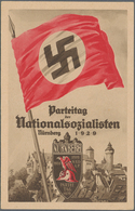 Ansichtskarten: Propaganda: 1929, REICHSPARTEITAG NÜRNBERG Offizielle Parteitags-Postkarte N° 2, Kle - Partiti Politici & Elezioni