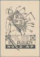 Ansichtskarten: Propaganda: 1930. S/W-Karte "Gautag Sachsen 31. Mai - 1. Juni 1930 In Plauen" Mit Rs - Partiti Politici & Elezioni