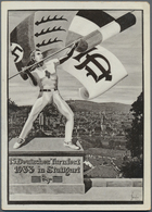 Ansichtskarten: Propaganda: 1933, "15. Deutsches Turnfest Stuttgart 1933", Drei Postalisch Gelaufene - Politieke Partijen & Verkiezingen