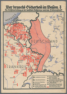 Ansichtskarten: Propaganda: 1933, "Wer Braucht Sicherheit Im Westen?",, Farbige Propagandakarte Mit - Politieke Partijen & Verkiezingen