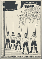 Ansichtskarten: Propaganda: 1934, "JUNGBANN 1/112 Gegen 2/112 Grenzwallwanderung Ostern 1934" Großfo - Partidos Politicos & Elecciones