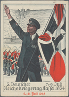 Ansichtskarten: Propaganda: 1934/1935, "5. Deutscher Reichskriegertag Kassel 1934", Kolorierte Großf - Politieke Partijen & Verkiezingen