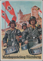 Ansichtskarten: Propaganda: 1936, REICHSPARTEITAG NÜRNBERG, Kolorierte Großformatige Propagandakarte - Partidos Politicos & Elecciones
