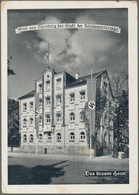Ansichtskarten: Propaganda: 1936, "Gruß Aus Nürnberg Der Stadt Der Reichparteitage Das Braune Haus" - Partiti Politici & Elezioni