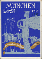 Ansichtskarten: Propaganda: 1936, "München Olympia-Sommer 1936/1937 Das Braune Band Von Deutschland" - Partis Politiques & élections