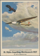 Ansichtskarten: Propaganda: 1937, "Nationalsozialistisches Fliegerkorps NSFK 18. Rhön-Segelflug-Wett - Partis Politiques & élections