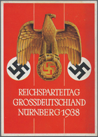 Ansichtskarten: Propaganda: 1938, "REICHSPARTEITAG GROSSDEUTSCHLAND NÜRNBERG 1938", Farbige Propagan - Politieke Partijen & Verkiezingen