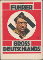 Ansichtskarten: Propaganda: 1938, Kolorierte Propagandakarte "Der Führer Grossdeutschlands", Mit Abb - Partiti Politici & Elezioni