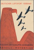 Ansichtskarten: Propaganda: 1938, "Deutscher-Luftsport-Verband Flieger-Ortsgruppe-Nürnberg Abtl. I. - Partiti Politici & Elezioni