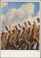 Ansichtskarten: Propaganda: 1938,"Wir Sind Die Werksoldaten...", Reichsarbetsdienst Großformatige Ko - Partiti Politici & Elezioni