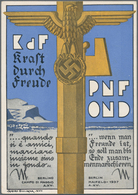 Ansichtskarten: Propaganda: 1938, "KdF Kraft Durch Freude / PNFOND Partito Nationale Fascista Opera - Partiti Politici & Elezioni