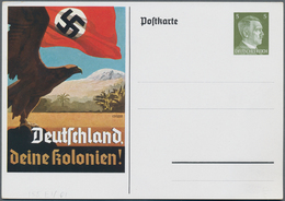 Ansichtskarten: Propaganda: 1938/1939. "Deutschland Deine Kolonien" Zwei Ausstellungskarten Und Eine - Politieke Partijen & Verkiezingen