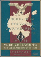 Ansichtskarten: Propaganda: 1938, "VI. REICHSTAGUNG Der AUSLANDSDEUTSCHEN Stuttgart", Großformatige - Partiti Politici & Elezioni