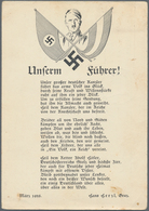 Ansichtskarten: Propaganda: 1938, "Unserem Führer!" Anschluss Österreich März 1938 Gedicht Von Hans - Politieke Partijen & Verkiezingen