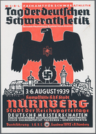 Ansichtskarten: Propaganda: 1939, "Tag Der Deutschen Schweathletik Deutsche Meisterschaften Nürnberg - Politieke Partijen & Verkiezingen