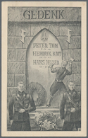 Ansichtskarten: Propaganda: 1942. Gedenk / Remember Peter Ton, Hendrick Koot, Hanz Pelzer: Postcard - Partiti Politici & Elezioni