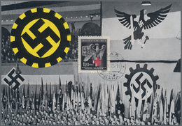 Ansichtskarten: Propaganda: 1943, Großformatige Propagandakarte NS-Versammlung Vermutlich Prag, Bild - Partiti Politici & Elezioni