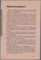 Ansichtskarten: Propaganda: 1945. "Nederlanders!" - (SK) 615/H 6 - Date Of The Find: Early 1945 - Si - Partiti Politici & Elezioni