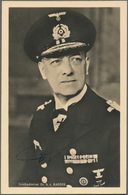 Ansichtskarten: Propaganda: RITTERKREUZTRÄGER, Großadmiral Dr. H.c. RAEDER Mit Original Unterschrift - Partiti Politici & Elezioni