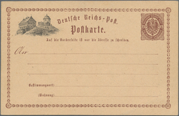 Ansichtskarten: Vorläufer: 1874 Ca., SCHNEEKOPPE, Vorläuferkarte 1/2 Groschen Brustschild Braun Als - Ohne Zuordnung