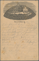 Ansichtskarten: Vorläufer: 1876, INSELSBERG, Vorläuferkarte 5 Pf Lila Als Privatganzsache Mit K1 INS - Ohne Zuordnung