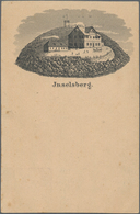 Ansichtskarten: Vorläufer: 1876 Ca., INSELBERG, Vorläuferkarte 5 Pf Lila Als Privatganzsache, Ungebr - Non Classificati