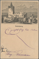 Ansichtskarten: Vorläufer: 1876, RUDELSBURG, Vorläuferkarte 5 Pf Lila Als Privatganzsache Mit K1 KOE - Ohne Zuordnung
