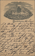 Ansichtskarten: Vorläufer: 1878, INSELBERG, Vorläuferkarte 5 Pf Lila Als Privatganzsache Mit K1 INSE - Ohne Zuordnung