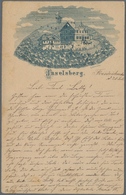 Ansichtskarten: Vorläufer: 1878, INSELSBERG, Vorläuferkarte 5 Pf Lila Als Privatganzsache Mit K1 FRI - Ohne Zuordnung