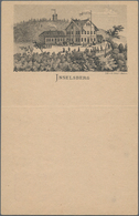 Ansichtskarten: Vorläufer: 1878 Ca., INSELBERG, Vorläuferkarte 5 Pf Lila Als Privatganzsache, Ungebr - Zonder Classificatie