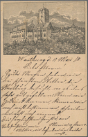 Ansichtskarten: Vorläufer: 1878, WARTBURG, Vorläuferkarte 5 Pf Lila Als Privatganzsache Mit K1 EISEN - Zonder Classificatie