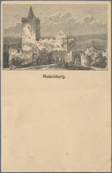 Ansichtskarten: Vorläufer: 1879 Ca., RUDELSBURG, Vorläuferkarte 5 Pf Lila Als Privatganzsache, Ungeb - Zonder Classificatie