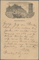 Ansichtskarten: Vorläufer: 1880, BROCKEN-HOTEL,Vorläuferkarte, Die Marke Ist Leider Entfernt, Ansons - Unclassified