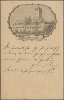 Ansichtskarten: Vorläufer: 1881, WARTBURG, Vorläuferkarte 5 Pf Lila Als Privatganzsache Mit K1 WARTB - Ohne Zuordnung