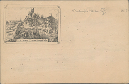 Ansichtskarten: Vorläufer: 1883, DRACHENFELS Plateau, Vorläuferkarte 5 Pf Lila Als Privatganzsache M - Ohne Zuordnung