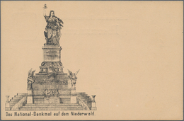 Ansichtskarten: Vorläufer: 1883, NATIONAL-DENKMAL Auf Dem Niederwald, Vorläuferkarte 5 Pf Lila Als P - Ohne Zuordnung