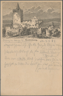 Ansichtskarten: Vorläufer: 1883, RUDELSBURG, Vorläuferkarte 5 Pf Lila Als Privatganzsache Mit K1 EIS - Ohne Zuordnung