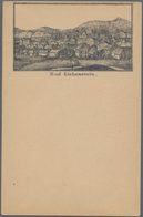 Ansichtskarten: Vorläufer: 1884 Ca., BAD LIEBENSTEIN, Vorläuferkarte 5 Pf Lila Als Privatganzsache, - Zonder Classificatie