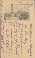 Ansichtskarten: Vorläufer: 1884, HOHER SCHNEEBERG (Böhmen), Vorläuferkarte Als österreichische Ganzs - Non Classificati