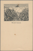 Ansichtskarten: Vorläufer: 1886, ROSSTRAPPE, Vorläuferkarte 5 Pf Lila Als Privatganzsache, Ungebrauc - Zonder Classificatie