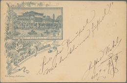 Ansichtskarten: Vorläufer: 1888/1889 Ca., BAD NAUHEIM Kurhaus, Ungebrauchte, Auf Der Bildseite Besch - Zonder Classificatie