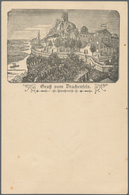 Ansichtskarten: Vorläufer: 1888 Ca., DRACHENFELS, Vorläuferkarte 10 Pf Adler Rot Als Privatganzsache - Zonder Classificatie