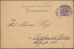 Ansichtskarten: Vorläufer: 1888, KÖNIGSTEIN Vorläuferkarte Mit Bahnpoststempel Dresden - Bodenbach 3 - Zonder Classificatie