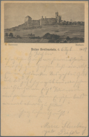 Ansichtskarten: Vorläufer: 1889, RUINE GREIFENSTEIN, Vorläuferkarte 5 Pf. Lila Mit K1 SINN / 7.9.89 - Zonder Classificatie