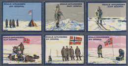 Ansichtskarten: Motive / Thematics: ARKTIS / ANTARKTIS, 12 Vignetten Roald Amundsen Südpol-Expeditio - Other & Unclassified