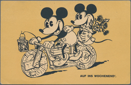 Ansichtskarten: Motive / Thematics: COMIC / WALT DISNEY, Frühe Micky Maus Karte Aus Den 30er Jahren - Other & Unclassified