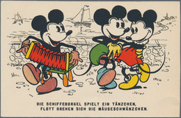 Ansichtskarten: Motive / Thematics: COMIC / WALT DISNEY, Frühe Micky Maus Karte Aus Den 30er Jahren - Andere & Zonder Classificatie