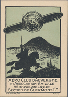 Ansichtskarten: Motive / Thematics: FLUG, "Aéro-Club D'Auvergne", Zwei Sehr Dekorative Künstlerzeich - Other & Unclassified